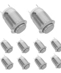 Self Locking 12mm Push Button Switch Starter Button 20pcs Stainless Steel Round Button for Control Panels Easy Install for Industrial and Automotive Use Boss Grade Durable Marine Equipment pack of 20