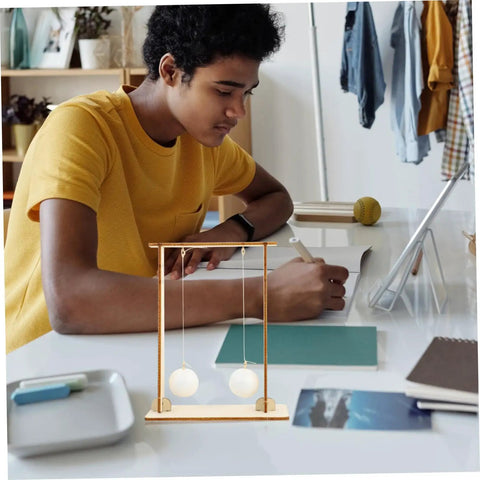 Student using Hands On Physics Experiment Tools And Principle Kit For Students Real World Science Lab Set at home