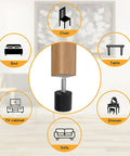 M6 Screw In Rubber Furniture Levelers With Anti Slip Grip Noise Reduction Heavy Duty Adjustable Feet for chair, sofa, table, bed
