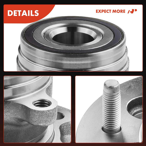 Close-up details of Front Wheel Bearing and Hub Assembly 6-Lug for Chevrolet Colorado 2009-2012 and GMC Canyon 2009-2012 4WD