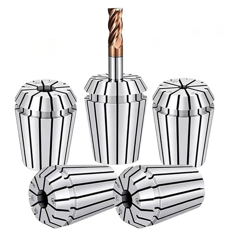 High Precision ER25 Collet Chuck For CNC Machines 0.003mm Tolerance Spring Tool Holder five-piece set with drill bit