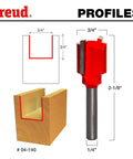 Three Quarter Inch Double Flute Straight Router Bit With One Quarter Inch Shank, Two Cutter Carbide Hi Density for woodworking