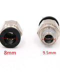 One Eighth Inch PT Male Thread 8mm Straight Pneumatic Push In Quick Fitting Connectors For PETF Tube 10 Pack
