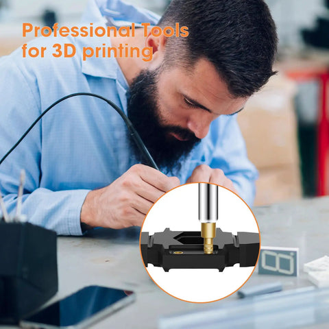 Top Shelf M3 Heat Set Threaded Inserts For 3D Printing Projects and Plastic Reinforcement featuring heavy duty brass knurled threads being used with a soldering iron.