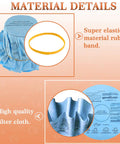 Reusable Wet Dry Vac Filter Set VF2002 90107 Dry Disc Vacuum Filters shown with super elastic rubber band and high-quality cloth.
