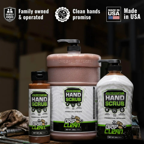 Heavy Duty Hand Cleaner For Mechanics With Pumice And Clay Infused Formula That Kicks Grease Oil And Grime Moisturizing Liquid Hand Soap For Shop Garage And Industrial Use 32 Oz bottles