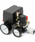 90 To 120 PSI Adjustable Air Compressor Pressure Switch For Pneumatic Tools With G One Quarter BSP Threads Metal Housing And Corrosion Resistant Build