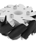 Beefy 100Mm Mecanum Omni Wheels 4 Pack Durable Steel Robot Car Drive Wheels with Nine Rollers for RC Cars