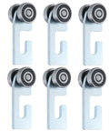 Beefy Two Wheel Strut Channel Trolley Roller Assembly For 1-5/8 Inch Wide And Taller Channels Heavy Duty Cart With Rubber Sealed Bearings