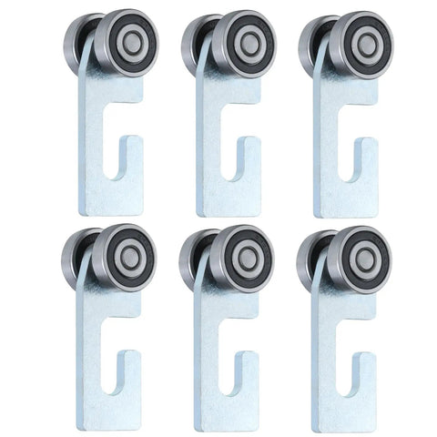 Beefy Two Wheel Strut Channel Trolley Roller Assembly For 1-5/8 Inch Wide And Taller Channels Heavy Duty Cart With Rubber Sealed Bearings