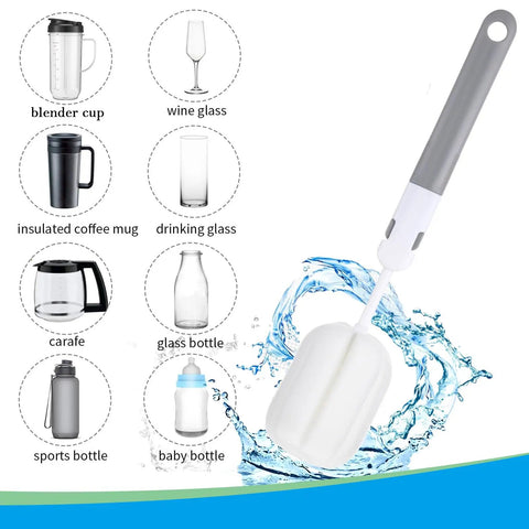 Tall 22oz Blender Cup With Flip Top To-Go Lid And Cross Blade, Replacement Parts For 250W Blenders, Clear cup with handle and measurement marks