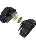 600mm Rear Axle Track Kit For Go Karts ATVs Quads And Snow Machines, heavy-duty metal black axle assembly with 24 inch wheel tracks