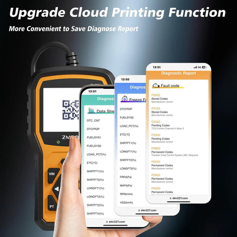 All Cars After 1996 OBD2 Diagnostic Scanner Tool With Live Data Graphs Read And Clear Codes MIL Off Freeze Frame IM Readiness VIN