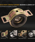 Top Shelf Heavy Duty Drive Shaft Center Support Bearing And U Joint Repair Kit For Toyota Tacoma 2wd 4wd 2005 2015 close-up of bearing assembly.