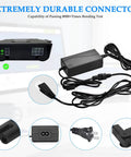 Adjustable Bed Base Must Have Power Supply Kit Replacement For Ergo Extend Sealy Ease And Serta New Generation Bed Bases With 3 Piece Switching Unit DC 29V 2A Adapter Cord Charger Includes AC Cable, shown with power adapter and AC cables