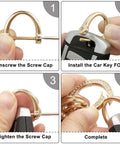 Step-by-step guide on using the Dope And Totally Legit Premium Leather Wristlet Keychain Featuring Sparkling Crystal Diamonds.