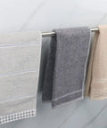 Heavy Duty 30 Inch Stainless Steel Bath Towel Bar Wall Mounted Towel Rack Hanger Built Tough Brushed Nickel SUS304 Thickened Metal Rustproof Space Saving Bathroom Organizer with towels