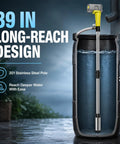 Cordless Stick Water Transfer Pump Roams Free Without Power Cords And Sniffs Out Standing Water Fast, 39 in stainless steel