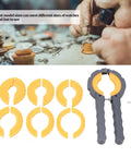Professional Watch Bezel Ring Opener Kit With Alloy Bezel Remover Pro Grade Durable Watch Repair Tool Set For Watchmakers Includes Plastic Storage Case For Safe Protective Cover Removal And Bezel Maintenance.