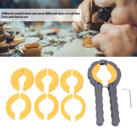 Professional Watch Bezel Ring Opener Kit With Alloy Bezel Remover Pro Grade Durable Watch Repair Tool Set For Watchmakers Includes Plastic Storage Case For Safe Protective Cover Removal And Bezel Maintenance.