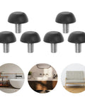 Heavy Duty Adjustable Furniture Leveling Feet 20 Piece Set For Sofas Beds Desks Chairs And Cabinets Quick Install Invisible Low Profile Stabilizers For Serious Stability And Floor Protection, black threaded feet