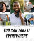 Pocket Sized Sweat Towels For Face Hands And Body On The Go Quick Dry Microfiber Handkerchiefs Sweat Wicking And Absorbent Built For Men And Women Gym Sports And Work Black 5 Pack used by people in office, sports, and events settings.