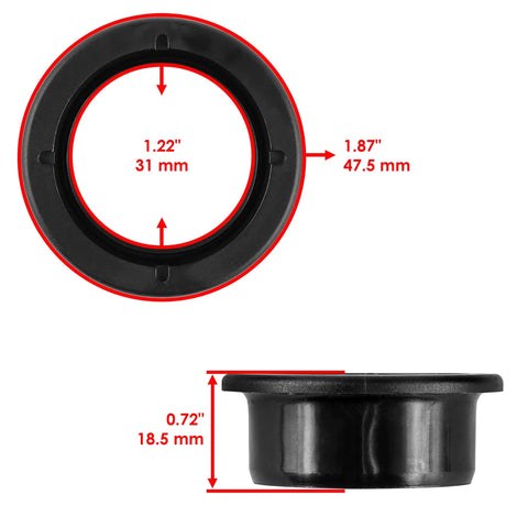Rear Control Arm Bushings For Polaris OEM 5432092 5433065 5434550 5438902 Compatible With Sportsman 570 EFI EPS Forest SP Touring EFI X2 EPS 570 6x6 400 HO 4x4 Hawkeye 400 HO 2x4, 31 mm x 47.5 mm