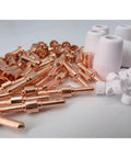 66 Piece Plasma Cutter Consumables Kit For PT 31 JG 40 LG 40 Torches With 15 Electrodes, 30 Nozzles, 5 Shield Cups in view