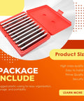 Ten Pairs One Eighth Inch By Six Inch Precision Parallel Steel Sets For Machinists Pro Grade Quality With Ultra Tight Plus Or Minus Two Ten Thousandths Inch Accuracy From Half Inch To One And Five Eighths Inch in red storage case