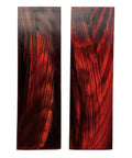 Buffalo Horn Knife Scales Set Of 2 5 Inch DIY Knife Making Blanks Red Buffalo Crafting Resource For Custom Knife Handles Natural Color Variations