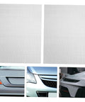 Two Piece Car Bumper Repair Mesh Kit With Stainless Steel Wire Mesh For Fixing Holes And Cracks, Quick Easy Installation shown with car bumpers