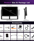 Android 15 Car Stereo for Jeep Grand Cherokee 1999 2004 Dope 9 Inch Touch Screen Car Radio Dash Kit with accessories