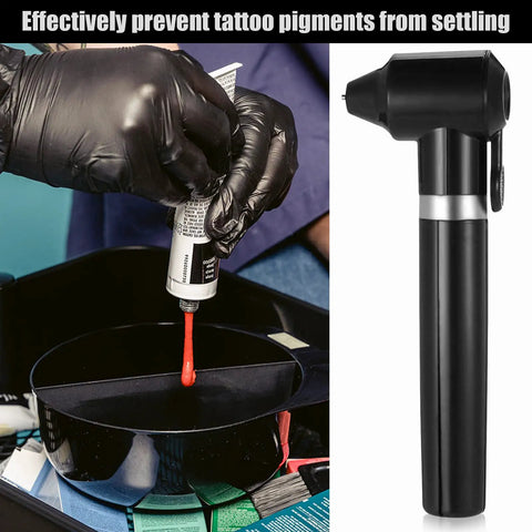 Tattoo Ink Mixer Machine Kit With 100 Mixing Sticks And 100 Disposable Ink Caps For Microblading Supplies Dope Pigment Mixer