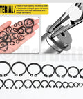 266 Piece External Retaining Rings Kit With 21 Sizes M4 To M28 Circlip Snap Rings Retainer Rings And Tweezers For Axles Shafts