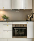 10 Pack Gold Cabinet Knobs 2 Inch Brushed Brass Drawer Knobs Single Hole For Cabinets Doors And Drawers Modern Sleek Design Premium Metal Pulls For Kitchen And Bath Easy Install Durable Hardware on white kitchen cabinets