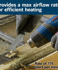 Cordless 18V Heat Gun Bare Tool For Quick Heat Up And High Temp 930F Max, Ideal For Heat Shrink Wires And Tubing in use