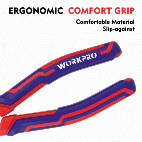 6 Inch Wire Cutters Heavy Duty CrV Steel Diagonal Pliers For Cutting Wires Craft Projects Built Tough With Comfortable Non Slip Grip Handle Ideal For Home Hobby Shop Use And Professional Tasks showing ergonomic handle