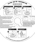 Installation instructions for Set Of Two Heavy Duty Solid Flat Free Tires For Wheelbarrow And Utility Cart, 4.80 4.00 8 Size.
