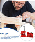 Built Tough Woodworking Pipe Clamp Set Half Inch Quick Release Cast Iron Clamps 2 Piece Kit for Woodworking and Glue Ups