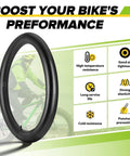 Fat Bike Inner Tube 20x3.5-4.5 Fits 20 Inch Fat Tires 32mm Schrader Valve Includes Tire Lever Heavy Duty Butyl Rubber