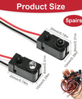 Five Pair Infrared Break Beam Sensor System With Transmitter And Receiver Photoelectric Switch Kit LED Status Indicators Awesome For DIY Projects Makers Robotics And Home Automation, 5-pair size diagram