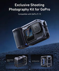 GoPro HERO 9 Through HERO 13 Street Grip Kit Without Metal Rabbit Cage Seesaw Style Camera Grip With Ergonomic Handle
