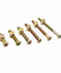 M8 Furniture Hardware Set With Hex Key Drive Socket Cap Screws And Barrel Nuts, 60 Bolts And 60 Nuts, M8 X 30mm To 80mm Lengths, various sizes