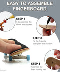 Step-by-step guide for assembling the Complete Fingerboard Repair Kit With Slick Trucks Badass Hardware Smooth Wheels Tough Hex Nuts Extra Screws Precision Driver And Solid Brackets For Mini Skate Mods And Fresh Custom Builds.