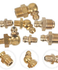 Beefed Up Grease Fittings Assortment Kit With Straight And Angled Fittings For Hydraulic Applications Built Tough Lubrication kit