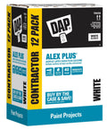 Box of Paintable Acrylic Latex Caulk For Multi Surface Use White 10.1 Oz 12 Pack Flexible Waterproof Sealant