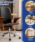 Office chair with 4 Piece 2 Inch Nylon Caster Wheels With M8 Threaded Swivel Stem, usage scenarios for table, chair, cabinet