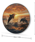 10W Fast Wireless Charger Pad For Phones Slim Portable Charging Station with dolphins design