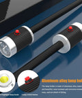 Aluminum alloy holder of Heavy Duty Magnetic Work Light With 23 Inch Flexible Gooseneck Ultra Strong 12T Magnet Base LED Machine Lamp