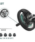 Heavy Duty 48P 83T Hardened Steel Spur Gear Set With 18T 19T 20T 21T Pinions For 1/10 RC Slash Stampede Rustler Bandit